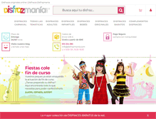 Tablet Screenshot of disfrazmania.com
